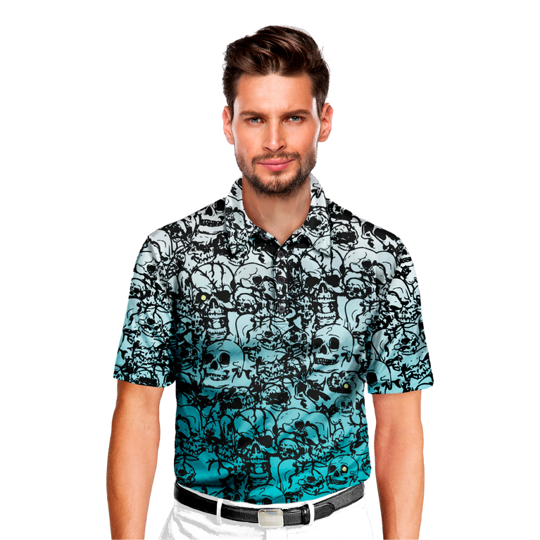Jamie Sadock Skulls Print Polo PGA TOUR Superstore